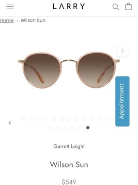 Garrett Leight - Wilson Round Sunglasses in Rose Gold
